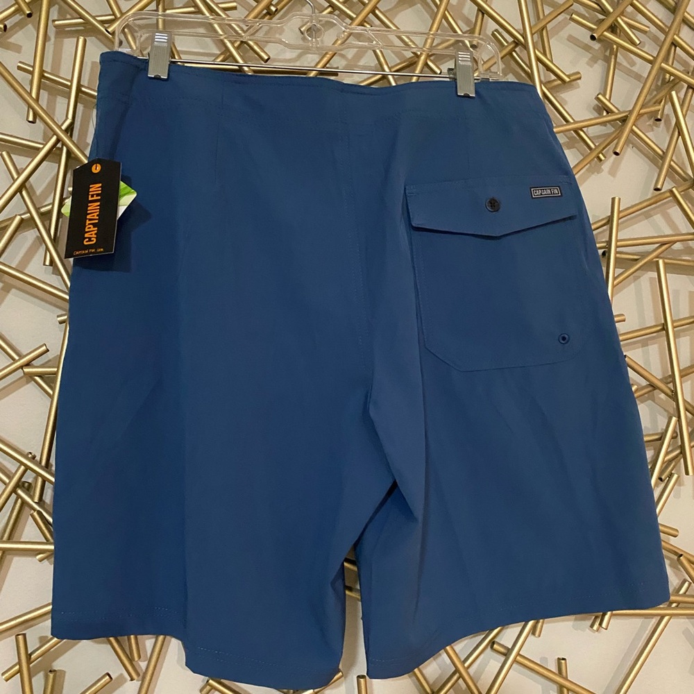 NWT. Captain Fin Men's Hybrid Surf Shorts - Blue